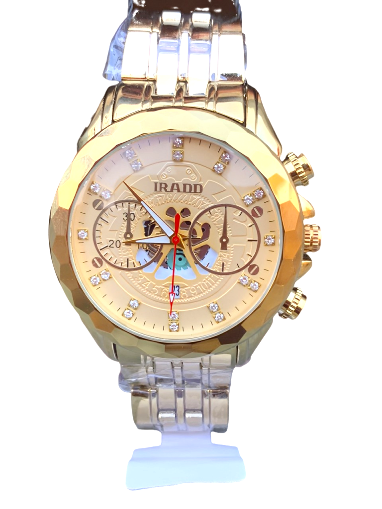 IRADD  Gold Watch Water Proof