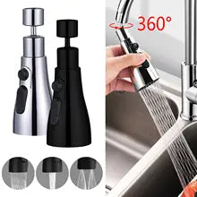 2/3-Mode 360° Rotating Faucet Extension – Water-Saving Tap Filter