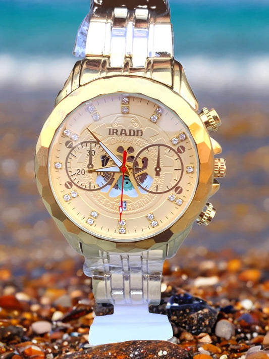 IRADD  Gold Watch Water Proof